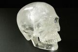 Realistic, Polished Brazilian Quartz Crystal Skull #378693-2